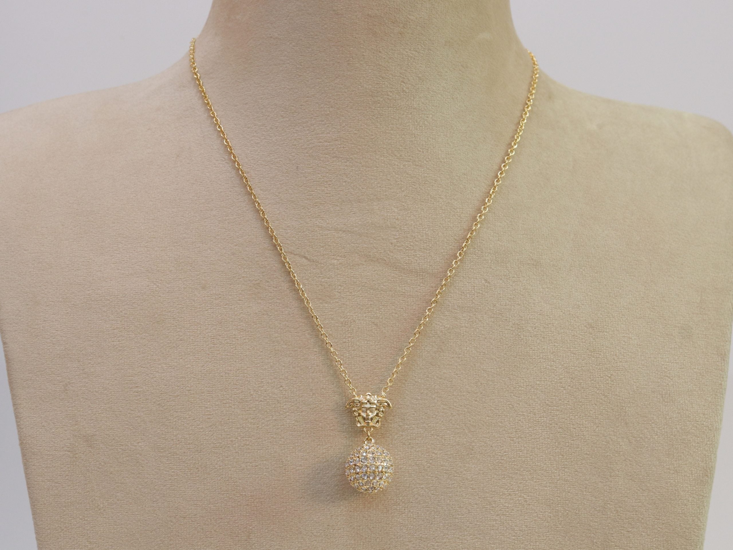 Cz medusa ball pendant