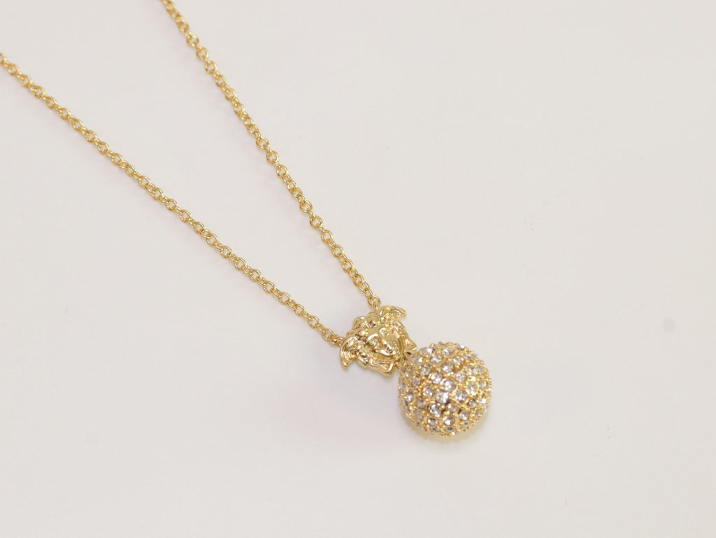 Cz medusa ball pendant