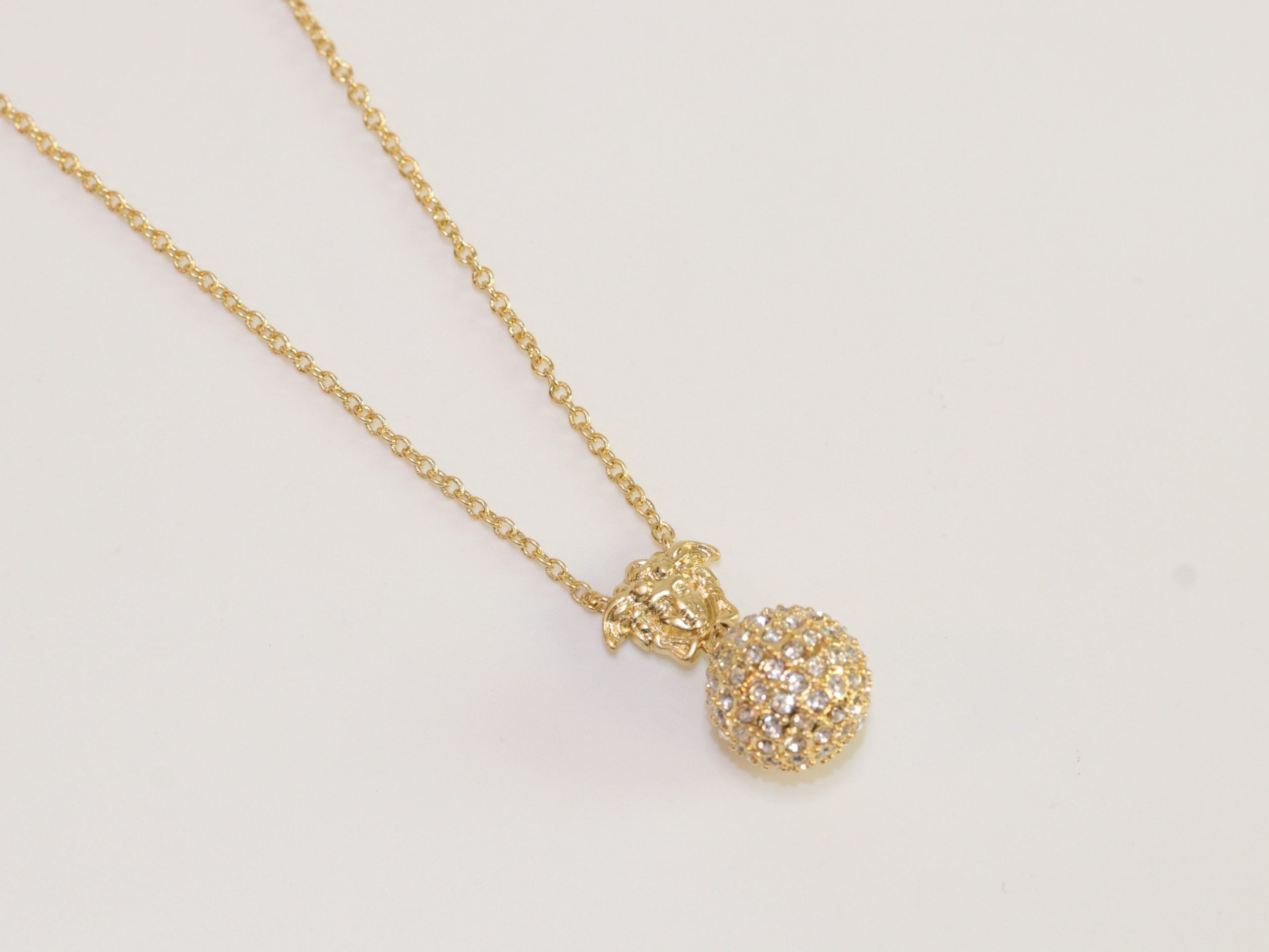 Cz medusa ball pendant