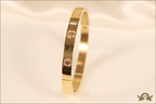 Women's Gold Plated love bracelet with screws