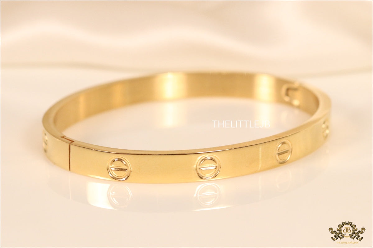 Women's Gold Plated love bracelet with screws