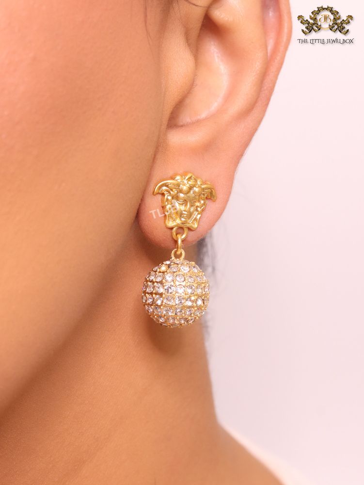 Medusa and cz ball dangles