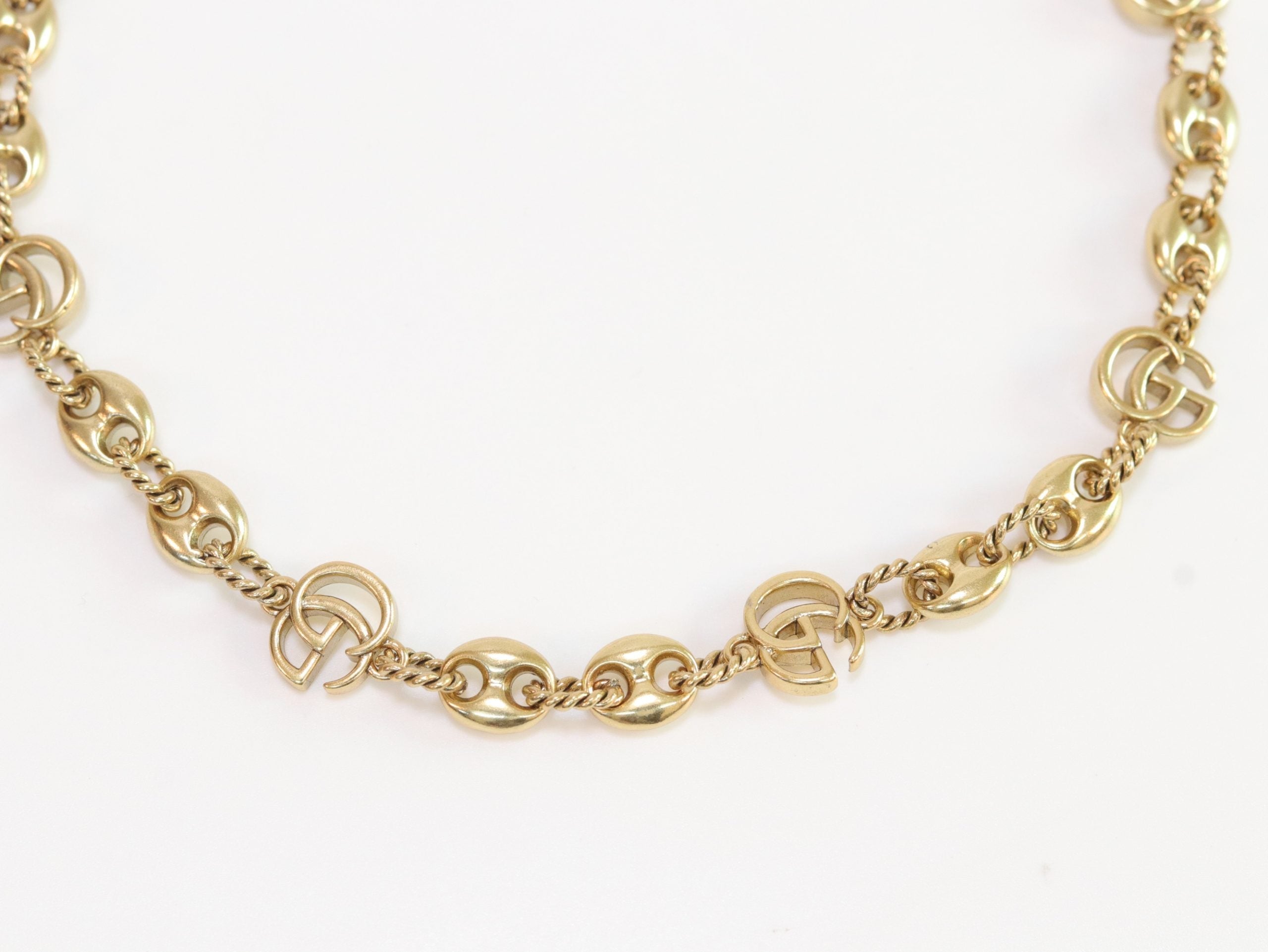 Double G gold plated chain