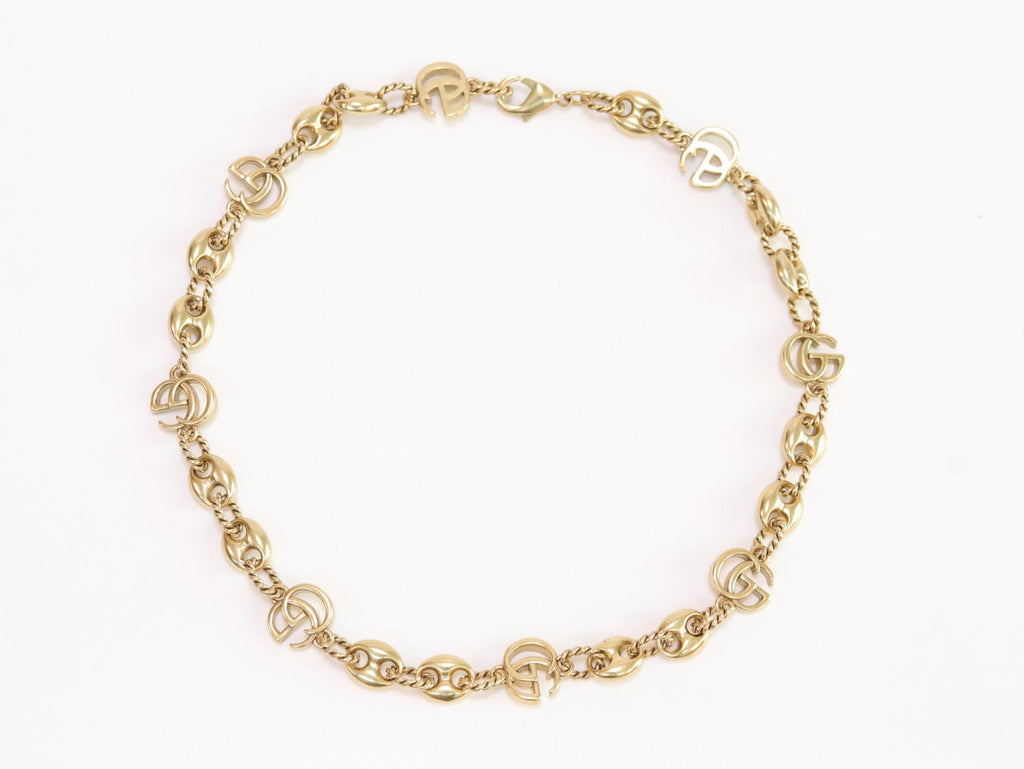 Double G gold plated chain