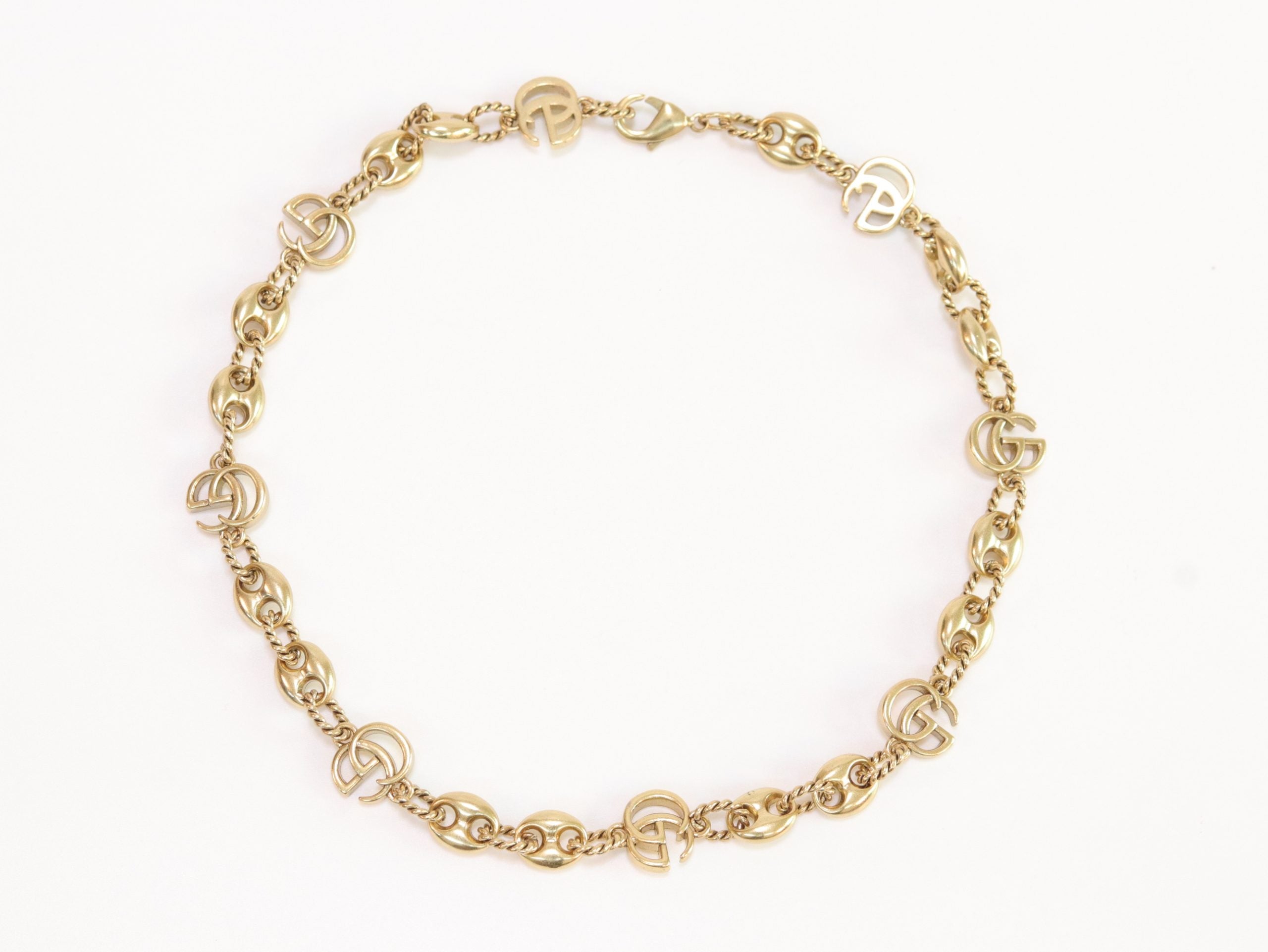 Double G gold plated chain