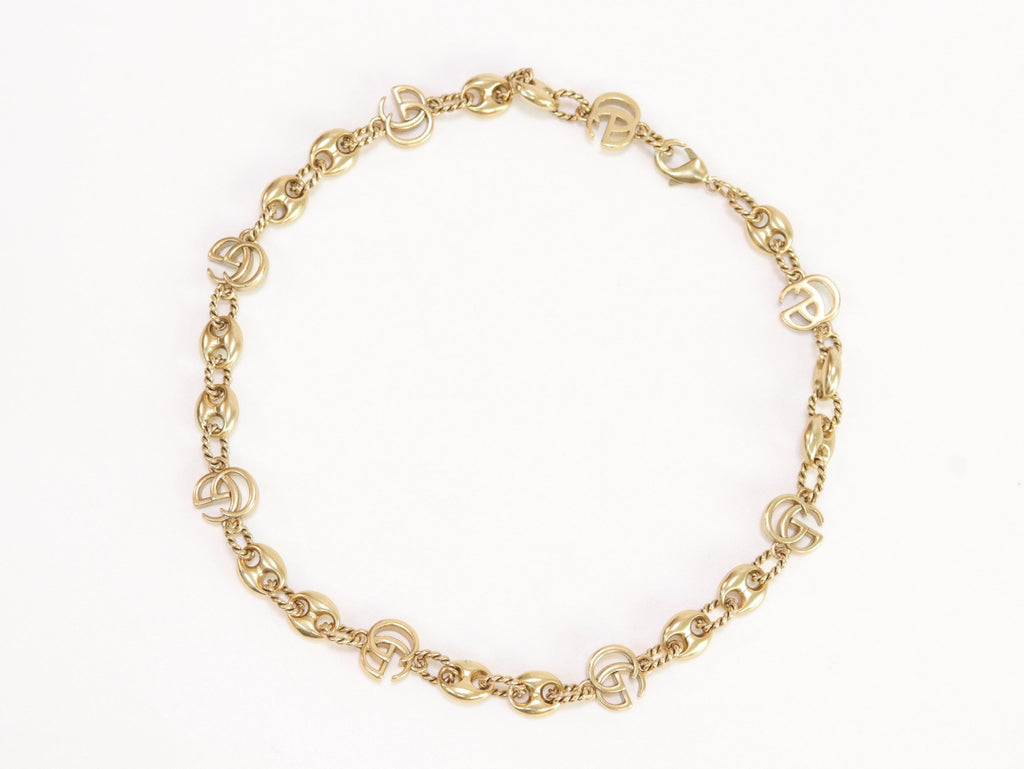 Double G gold plated chain