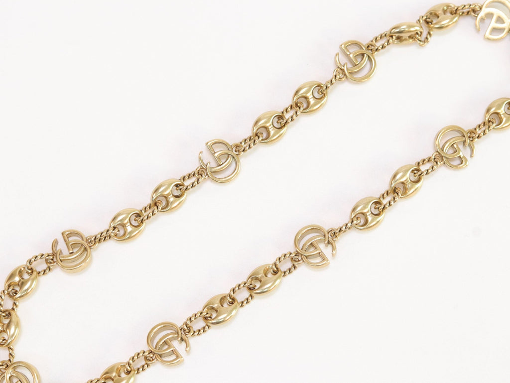 Double G gold plated chain