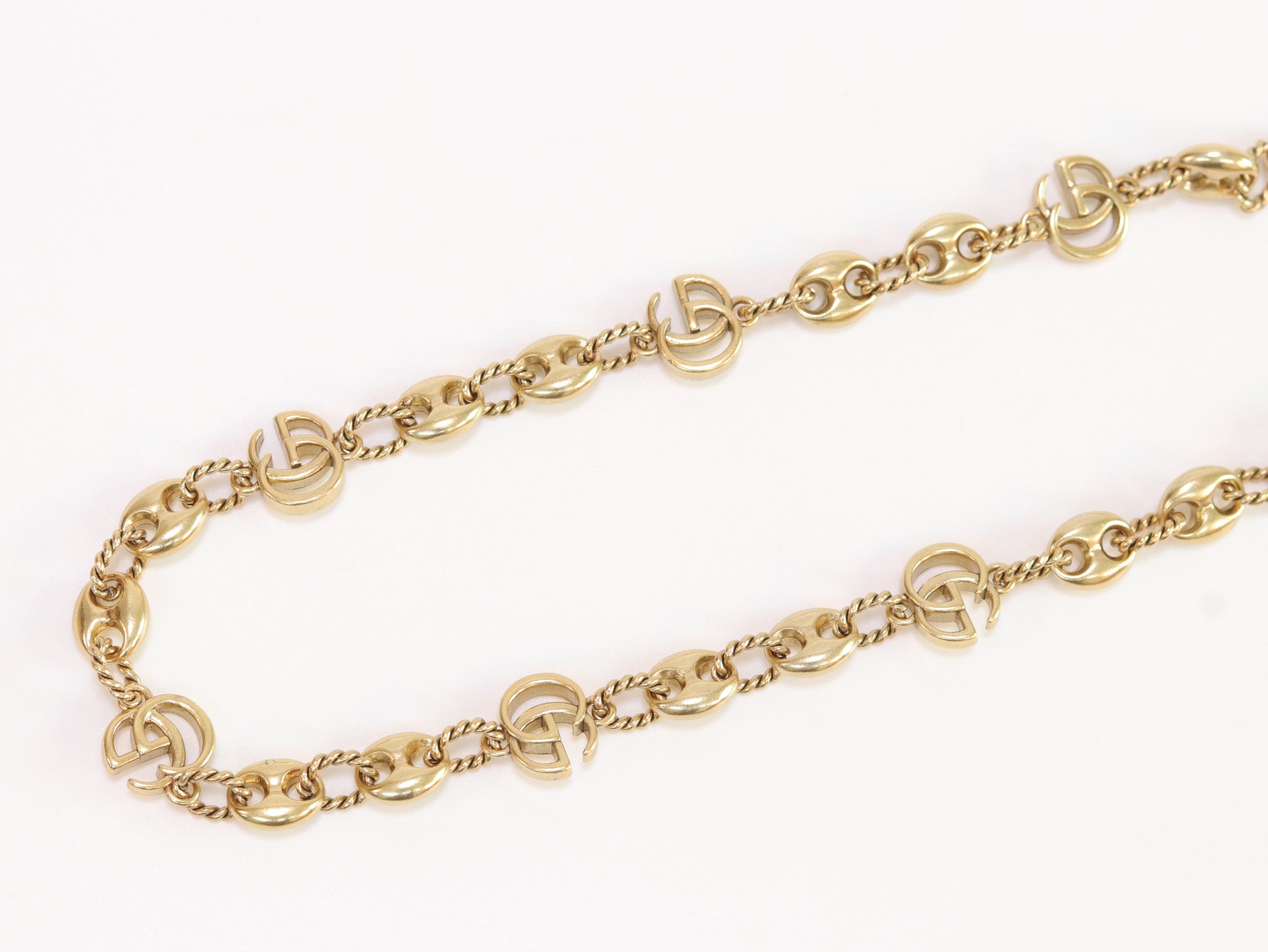 Double G gold plated chain