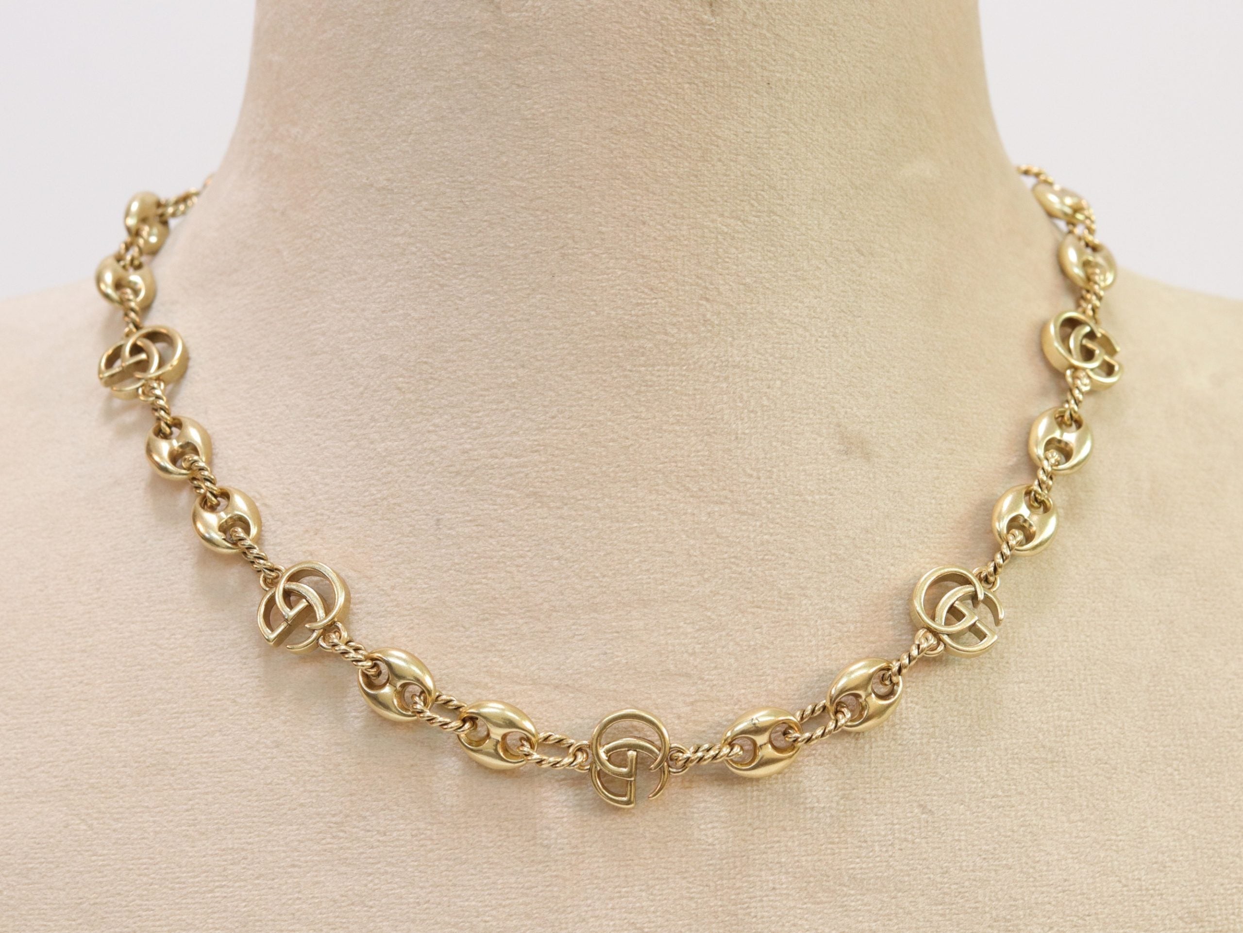 Double G gold plated chain