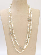 Double C pearl long chain