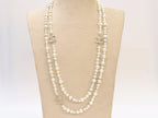 Double C pearl long chain