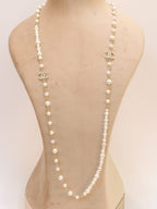 Double C small pearl chain