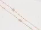 Double C small pearl chain