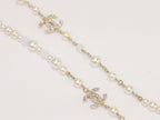 Double C small pearl chain