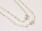 Double C small pearl chain