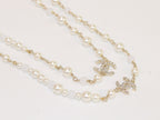 Double C small pearl chain