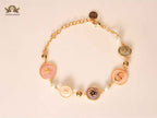 alphabet cd pastel chain bracelet