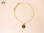 Medusa necklace black