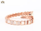 Serpenti rose gold and cz bracelet