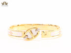 Alphabet H seek bracelet with white and multi colour print