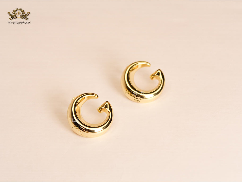 Double G arc Stud Gold earrings