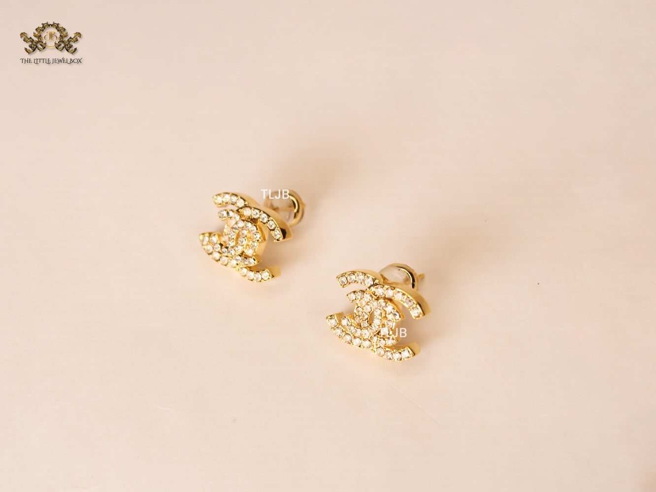 twin C Dazzle earrings Gold