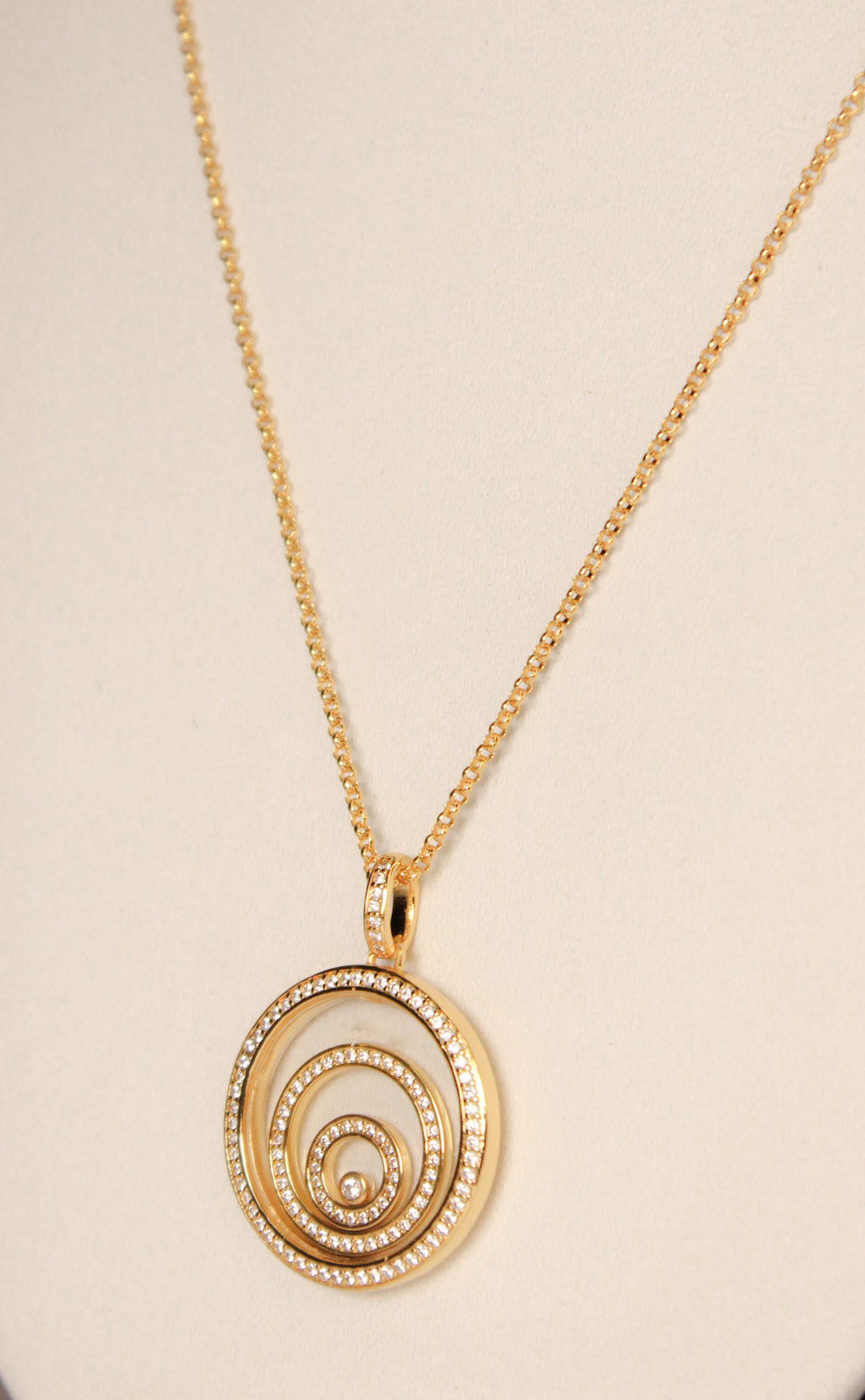 gold swirl necklace CHPRD