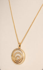 gold swirl necklace CHPRD
