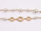 Double layered rustic gold and pear Double C chain