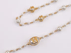 Gold Double C on Pearl chain
