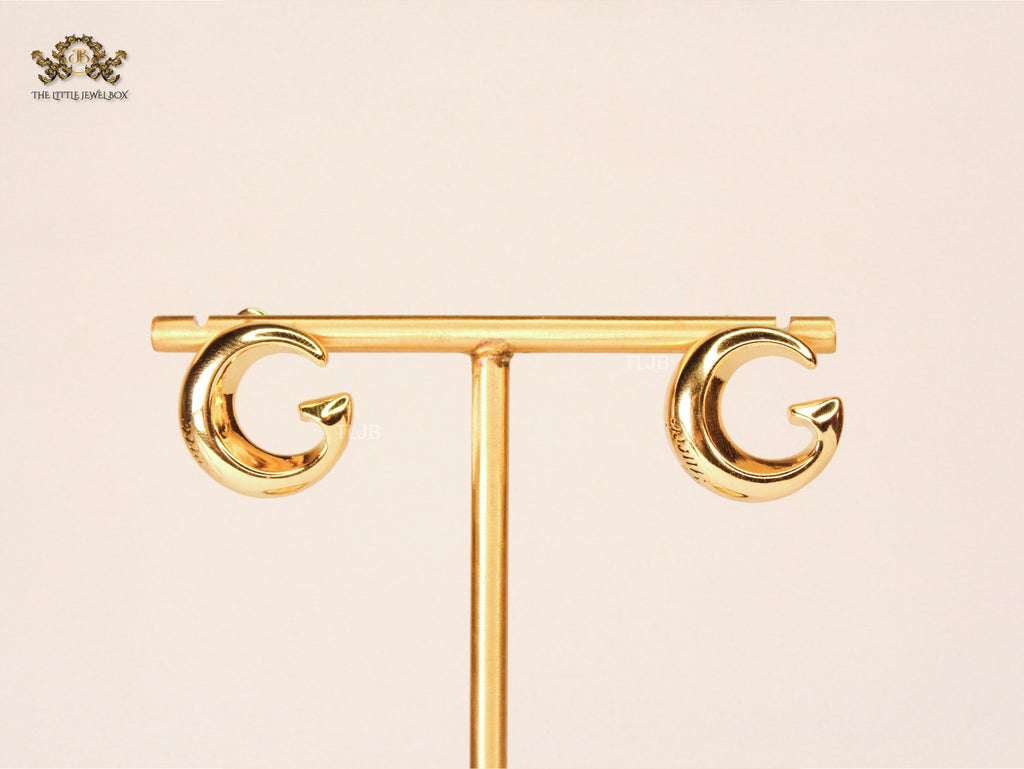 Double G arc Stud Gold earrings