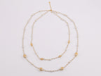Gold Double C on Pearl chain