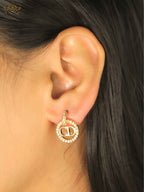 Alphabet CD Halo Drops gold