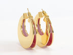 The Double Hoops - Red