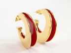 The Double Hoops - Red
