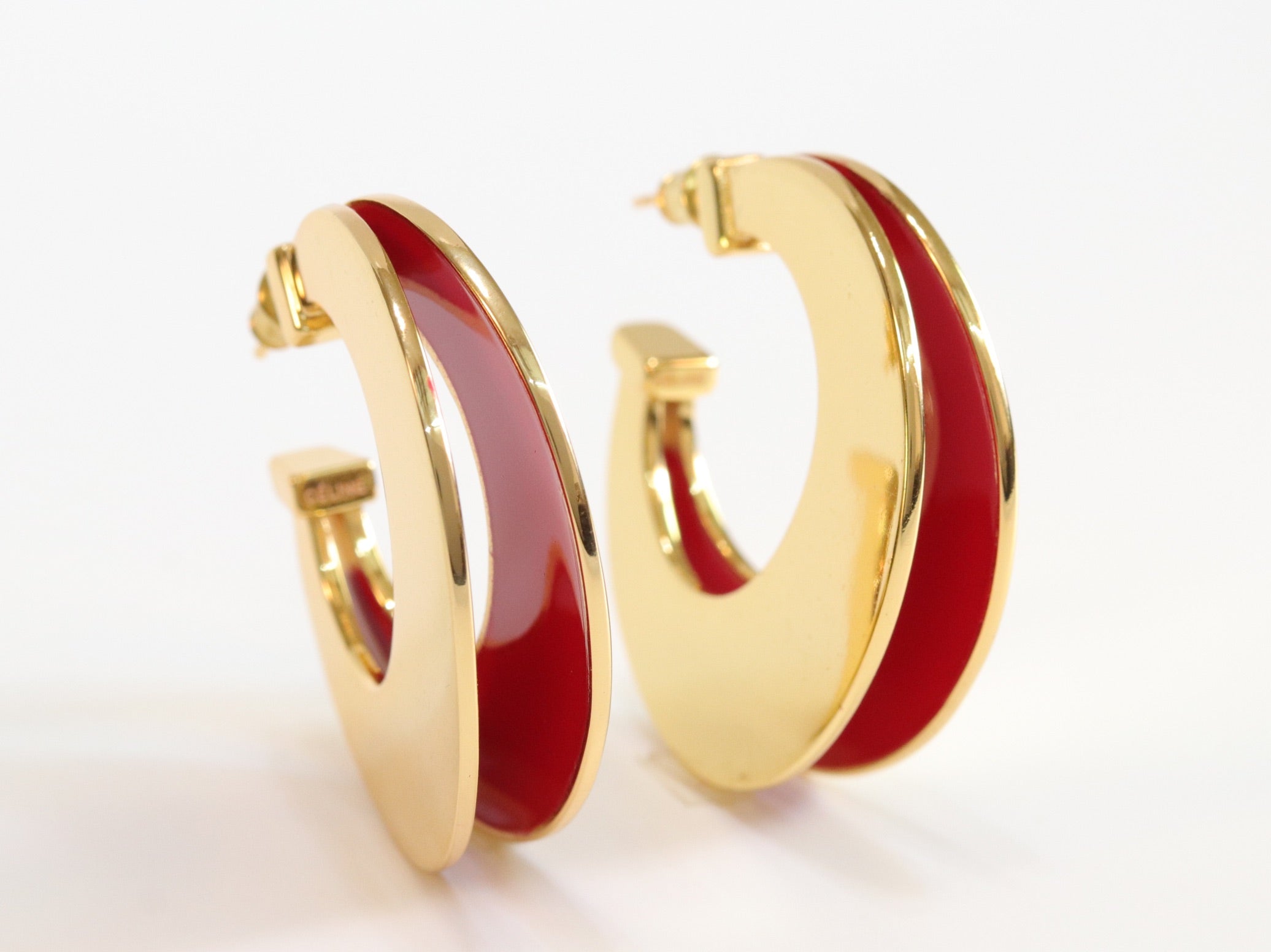 The Double Hoops - Red