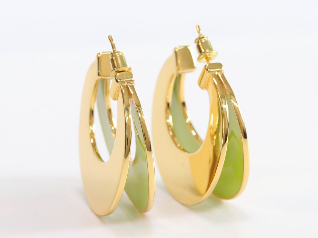 The Double Hoops - Green