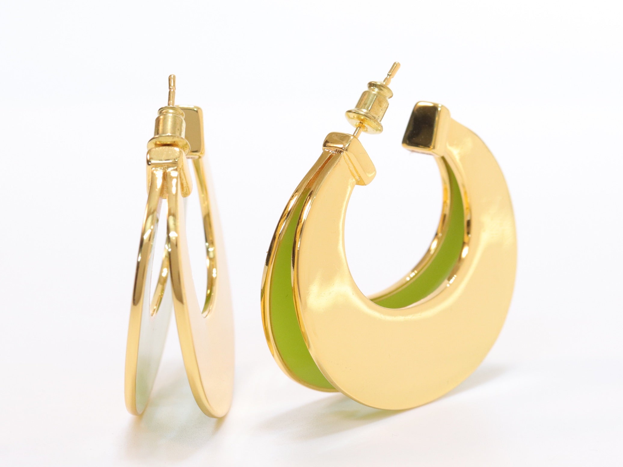 The Double Hoops - Green