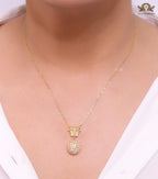 Cz medusa ball pendant