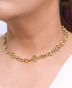 Double G gold plated chain