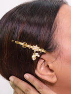 Alphabet Hair Pin with Pearl Charms