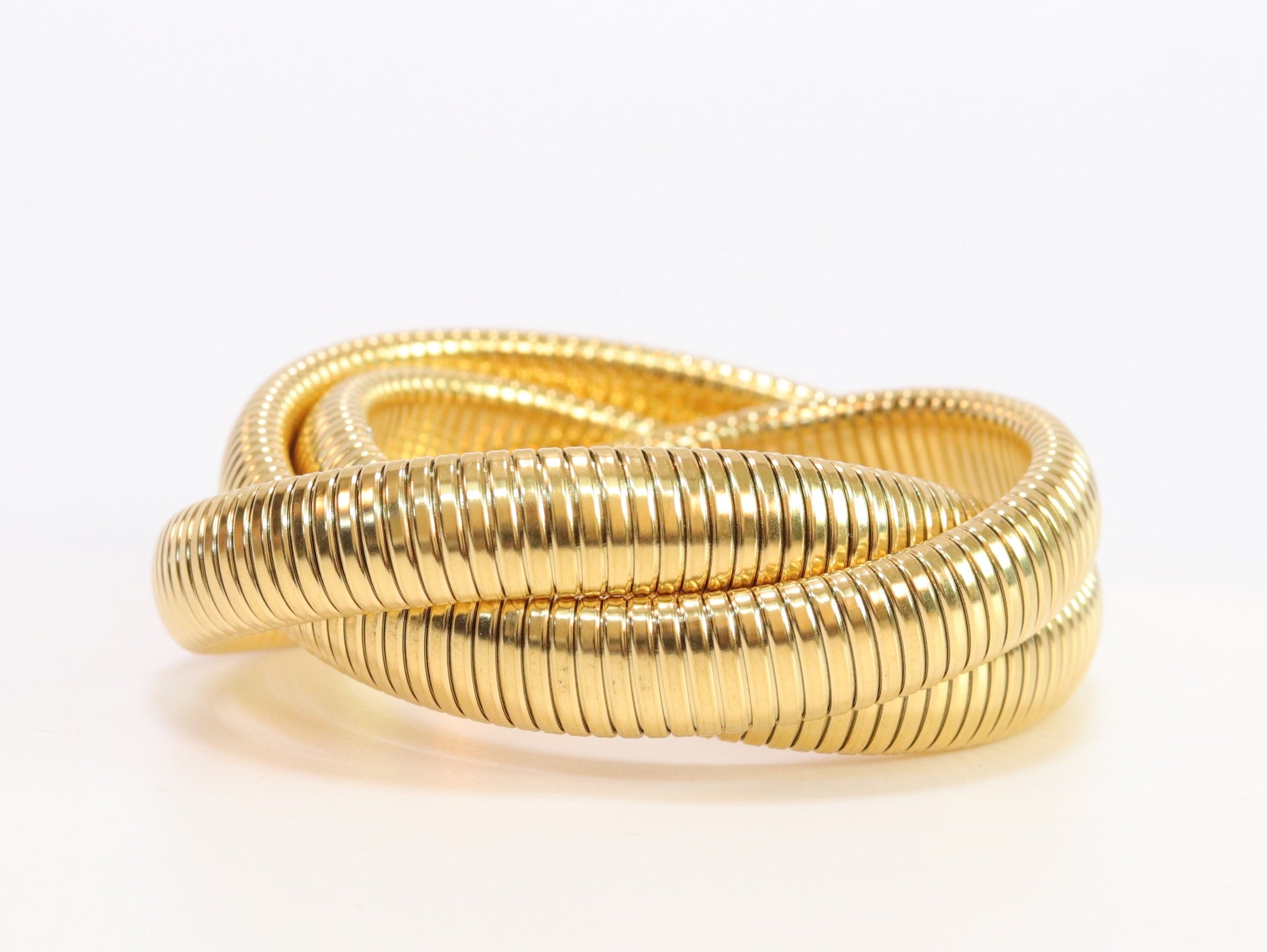 Layered gold bracelet