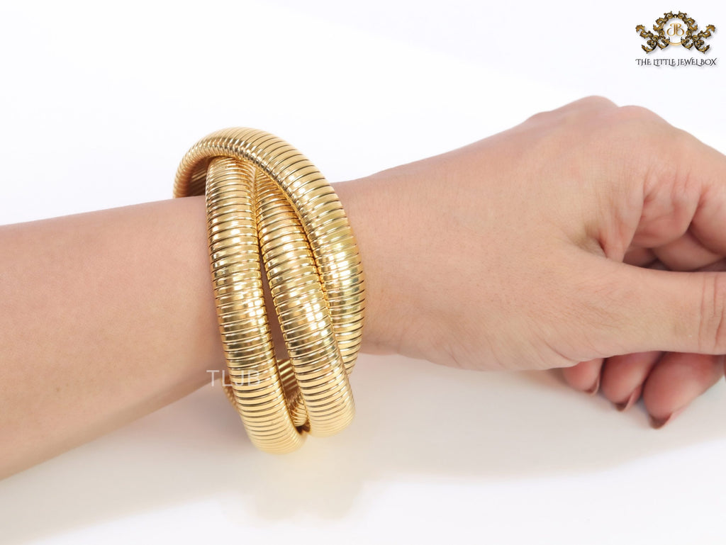 Layered gold bracelet