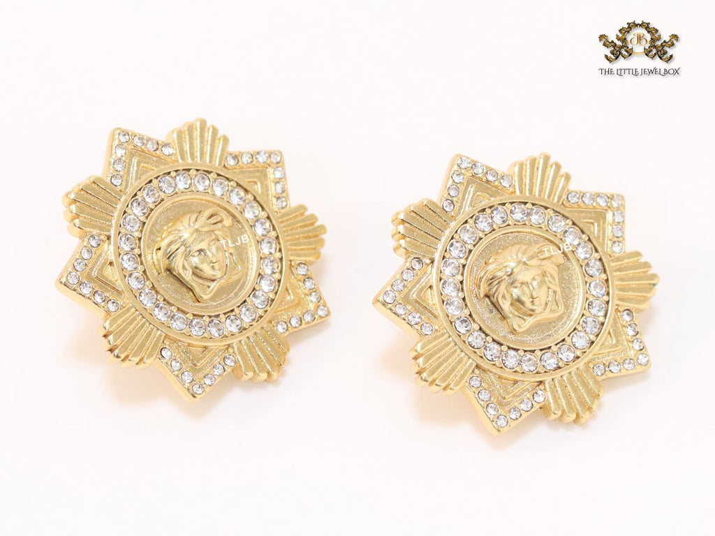 Medusa Sun and CZ studs