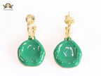 Green enamel dangles
