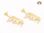Gold DREAM danglers CZ