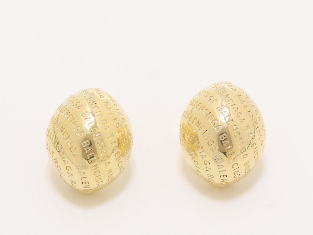 Gold alphabet embossed studs