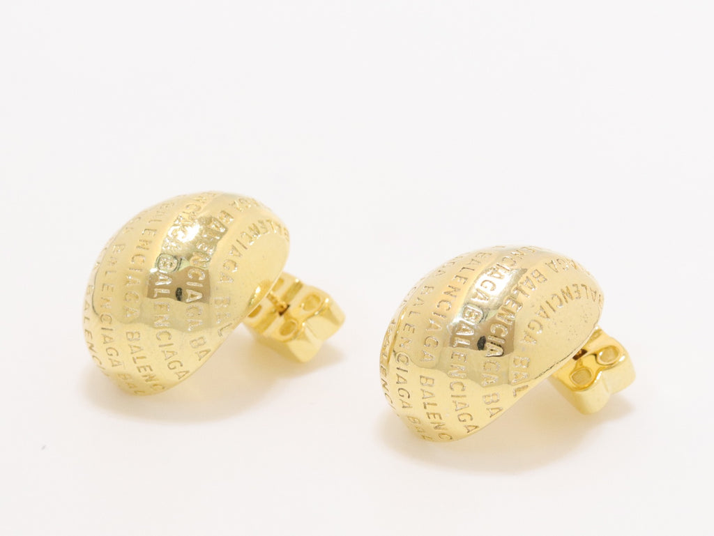 Gold alphabet embossed studs