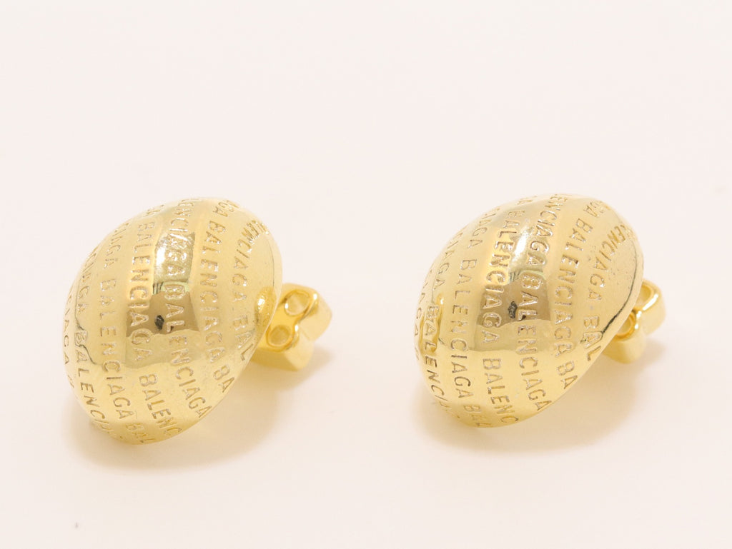 Gold alphabet embossed studs