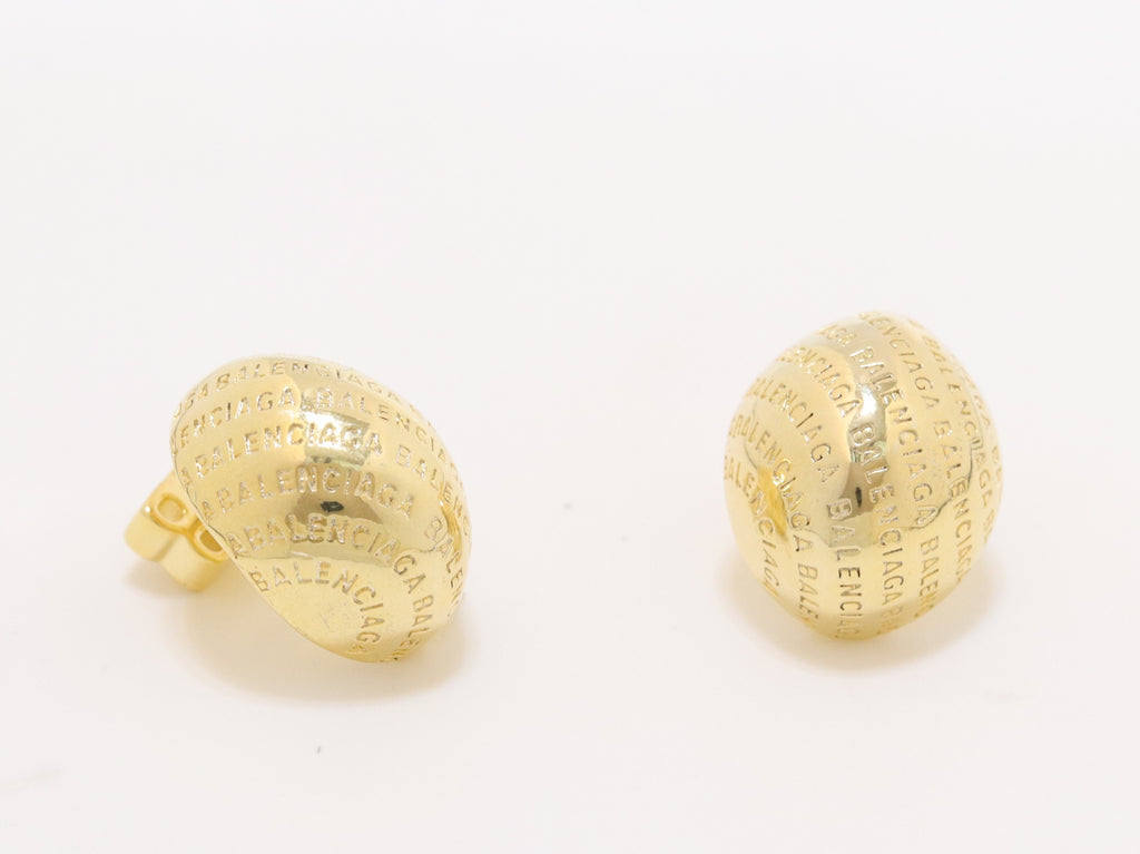 Gold alphabet embossed studs